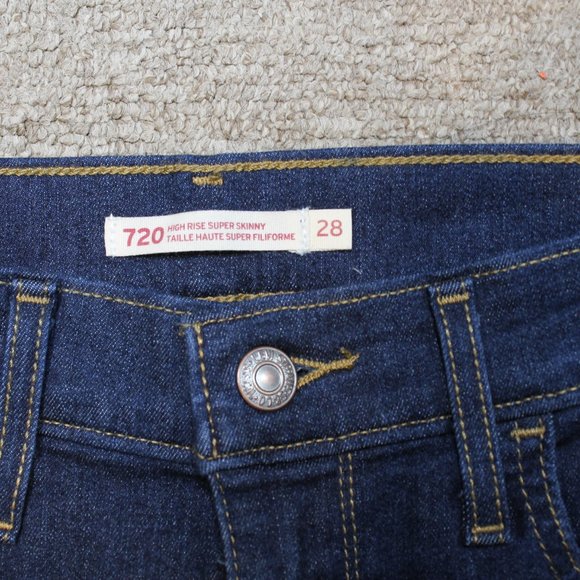 New Levi's Women 720 High Rise Super Skinny Jeans - Picture 4 of 5